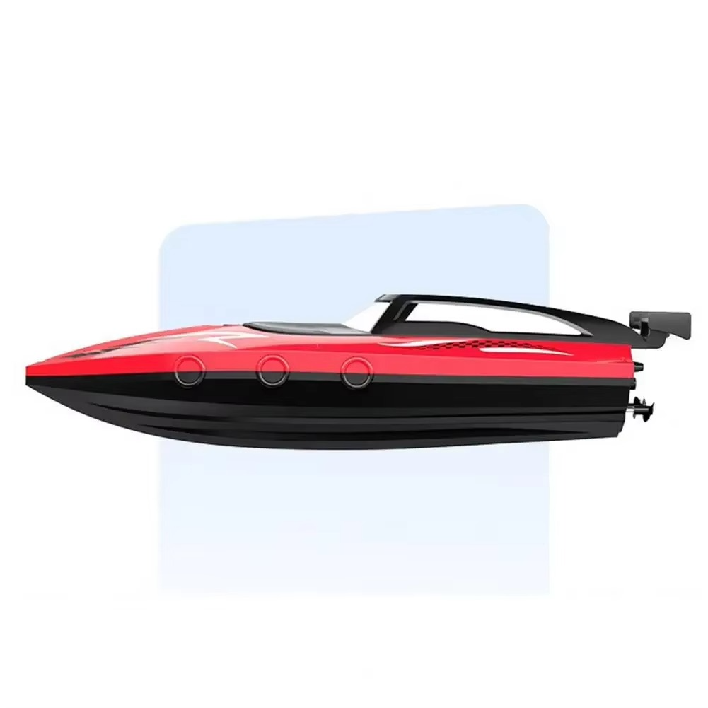 Fun Kids RC Speedboat with LED Lights and Remote - Hehif