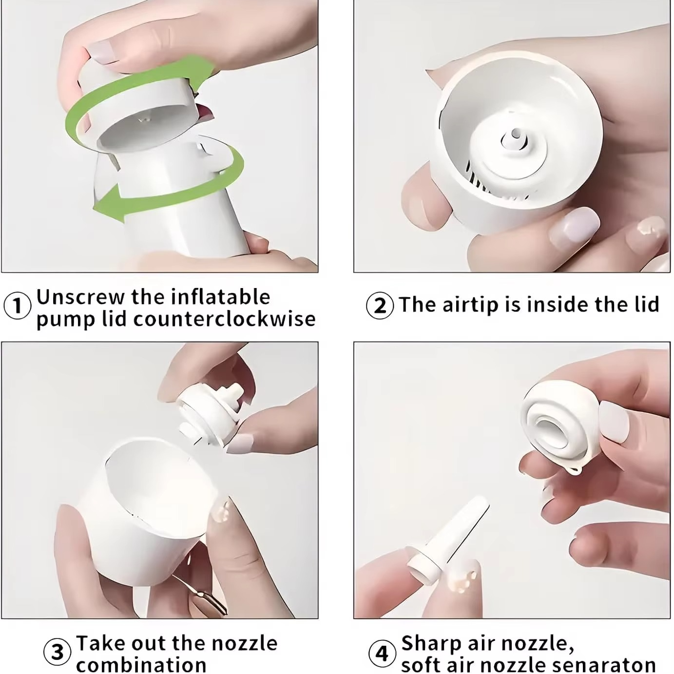 Compact Travel Air Pump with LED Light for Camping