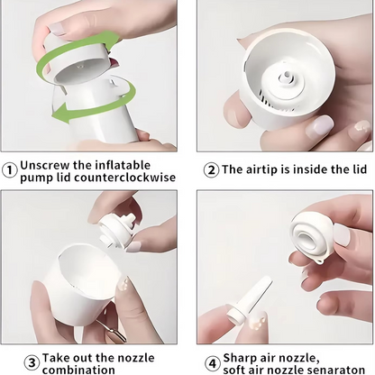 Compact Travel Air Pump with LED Light for Camping