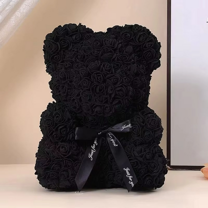 Lovely Rose Teddy Bear Figure in Gift Box