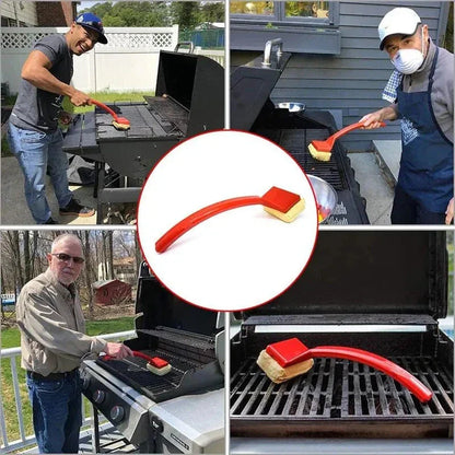 Safe Grill Cleaning Brush with Soft Bristles