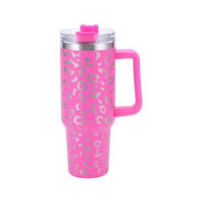 Colorful Patterned Stainless Steel Tumbler 40oz with Lid