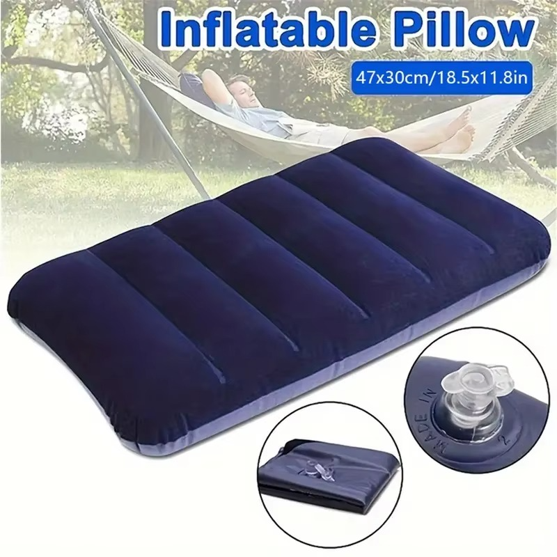 Portable Camping Pillow, Compact Inflatable Neck Support