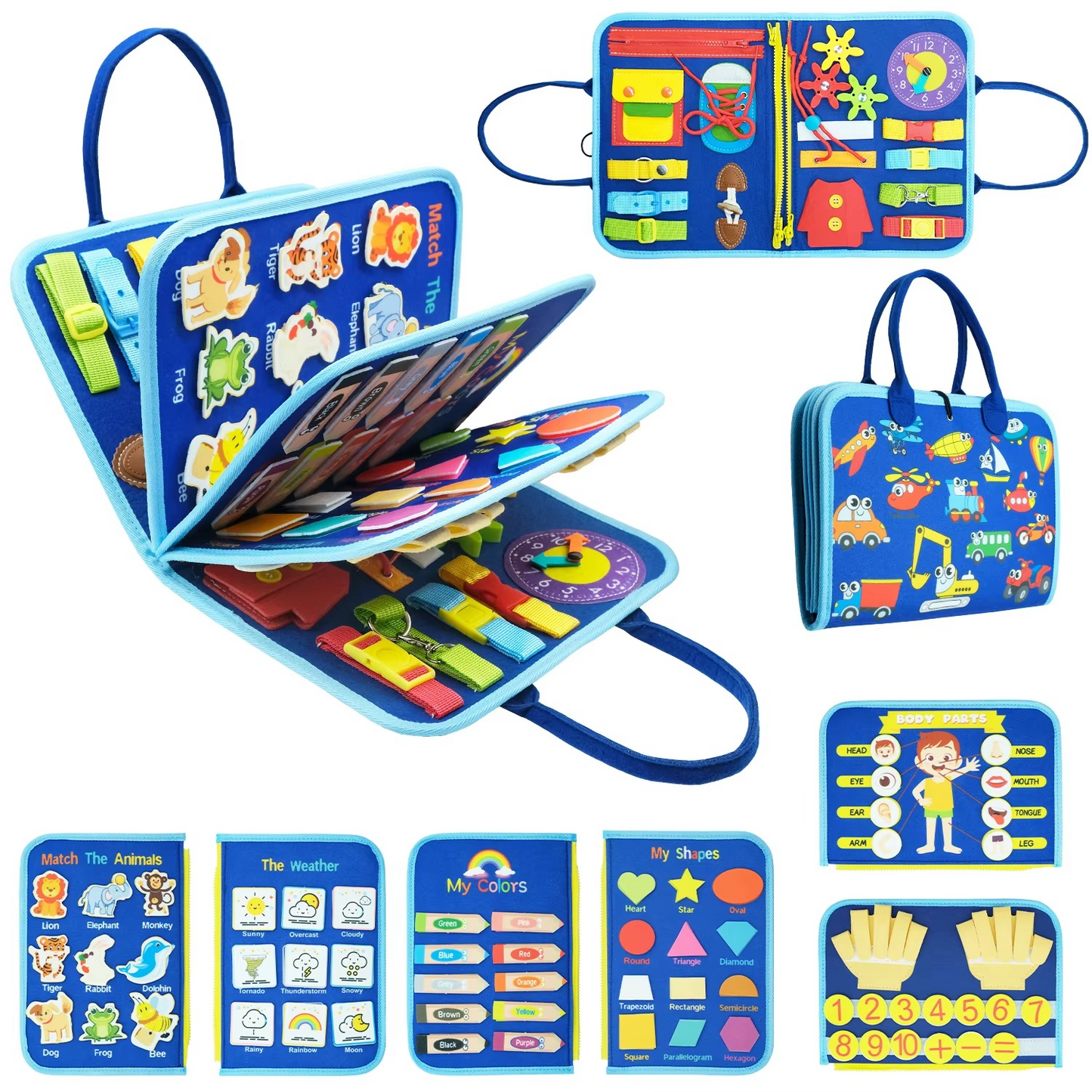 Interactive Toddler Learning Board Sensory Play Toy