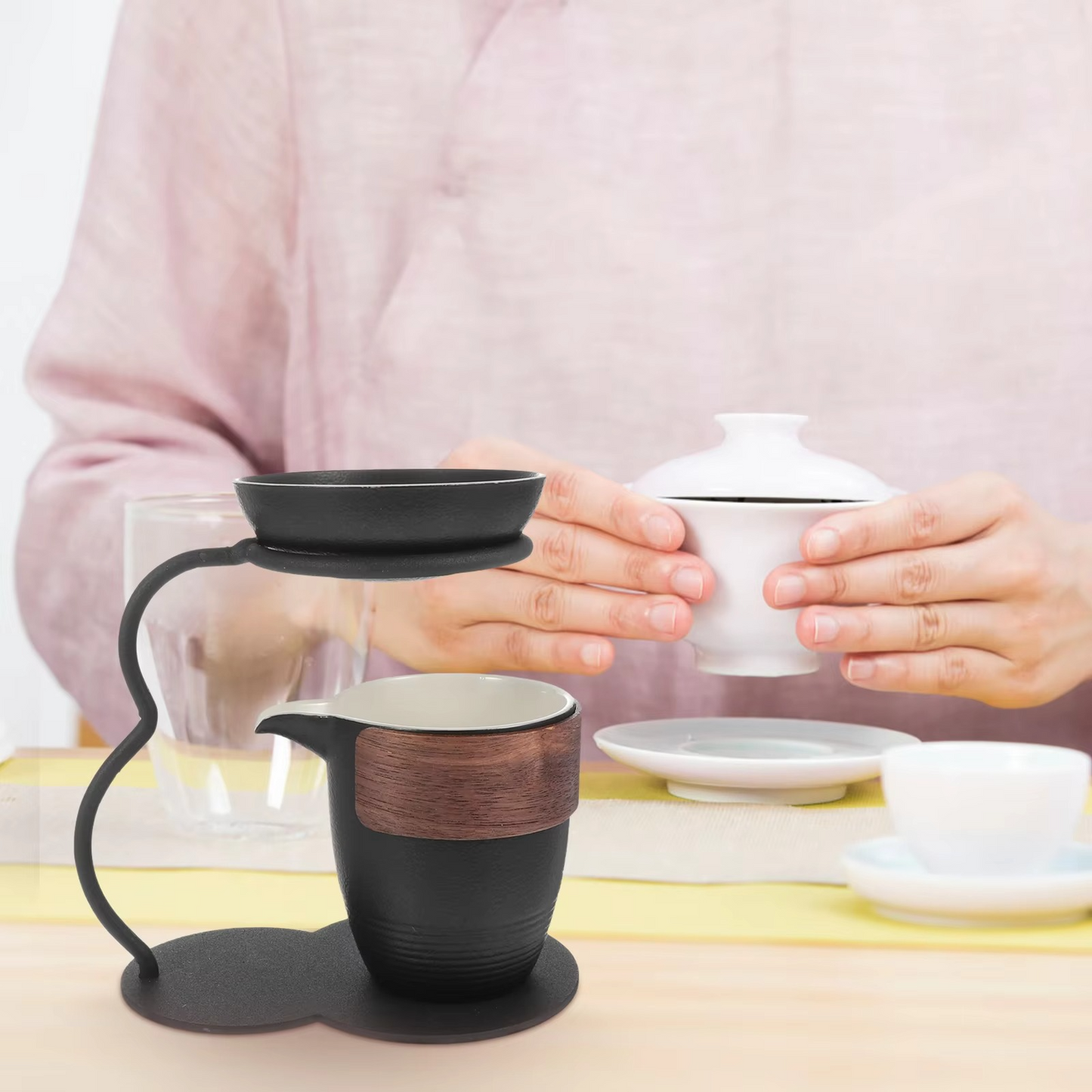 Fine Mesh Tea Infuser Set for Kitchen or Desk