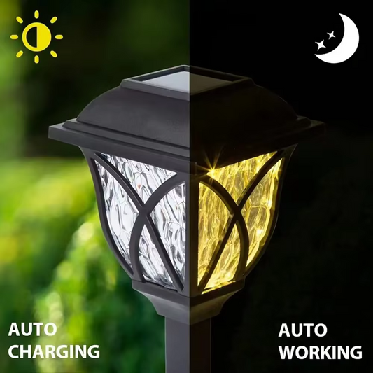 Outdoor Solar LED Yard Lights 2-Pack - Hehif