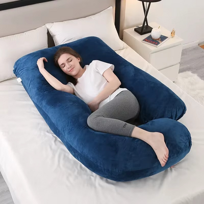 Contoured Full Body Pillow for Side Sleeping Support