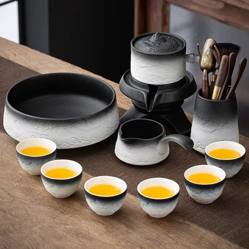 Elegant Ceramic Chinese Tea Set for Home Decor - Hehif