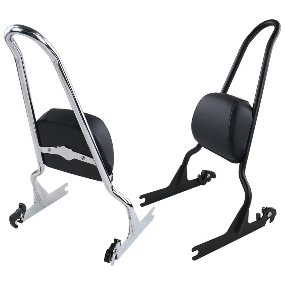 Removable Bike Backrest with Synthetic Leather and Metal Frame - Hehif