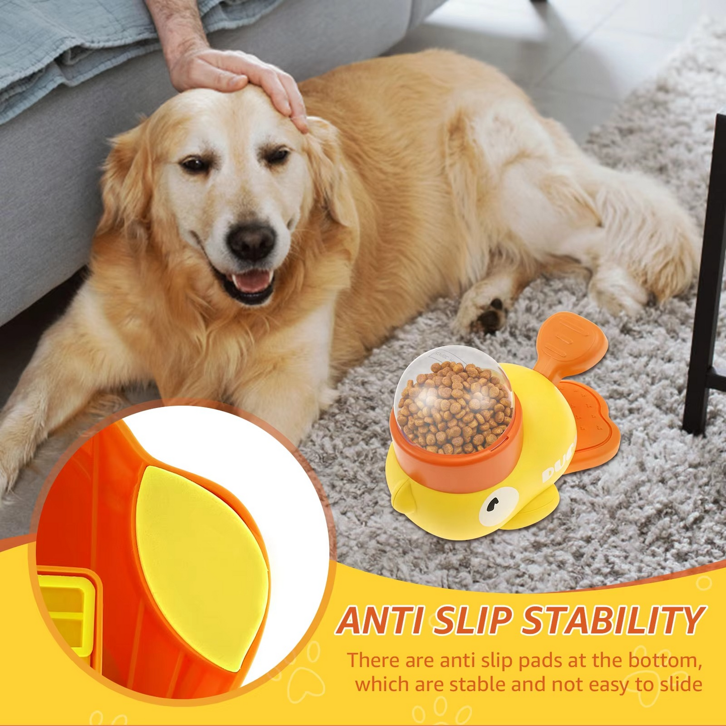 Fun Dog Puzzle Feeder Toy and Treat Dispenser