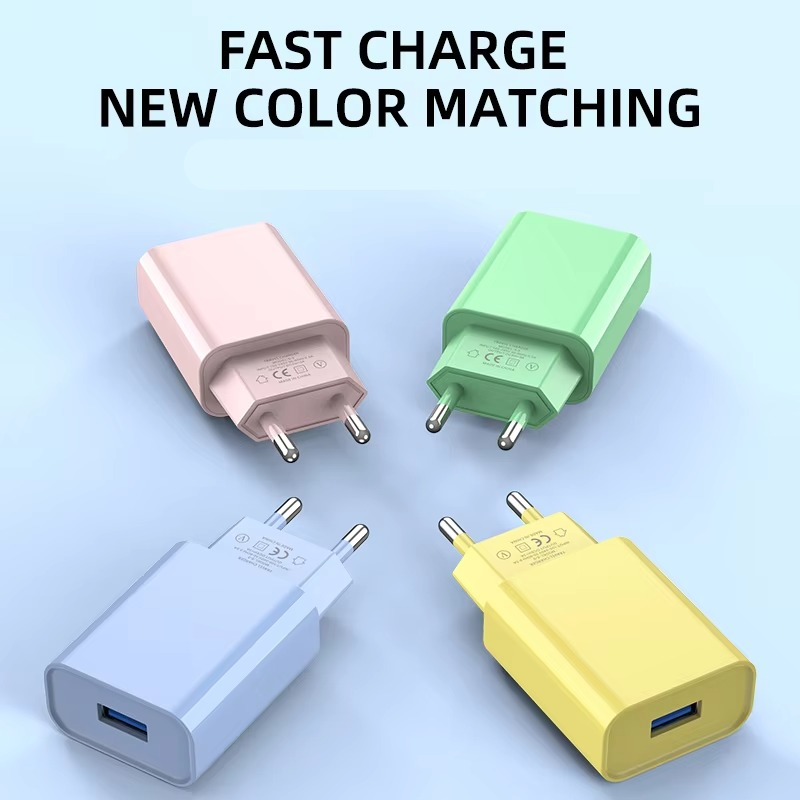 Compact Fast USB Wall Charger 5V 2A Phone Adapter
