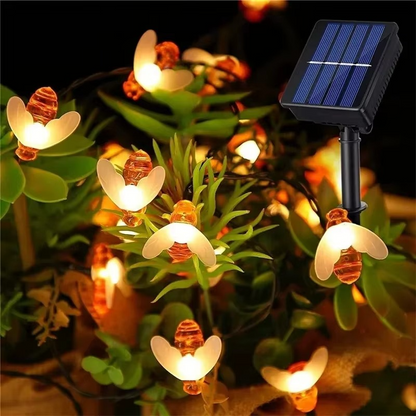 Colorful Outdoor Solar Bee Fairy Lights