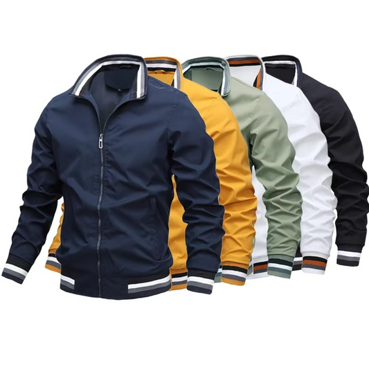 Men's Lightweight Zip Up Windbreaker Jacket - Hehif