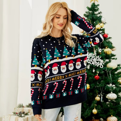 Warm Snowman Pattern Women's Sweater