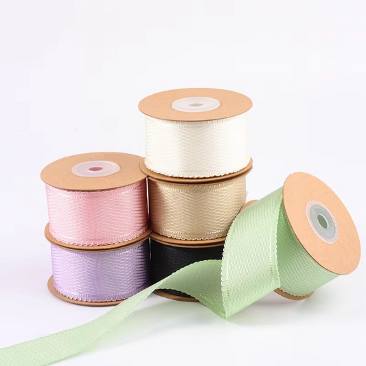 Curly Edge Satin Ribbon for Hair and Crafts - Hehif