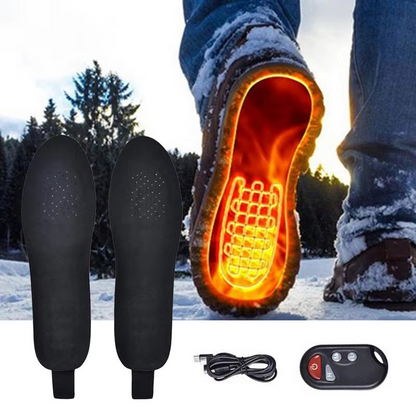 Warm Thermal Insulated Heated Insoles for Outdoor Use