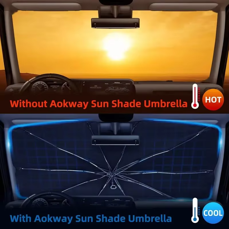 Car Sun Shade - Portable UV Blocking Window Visor