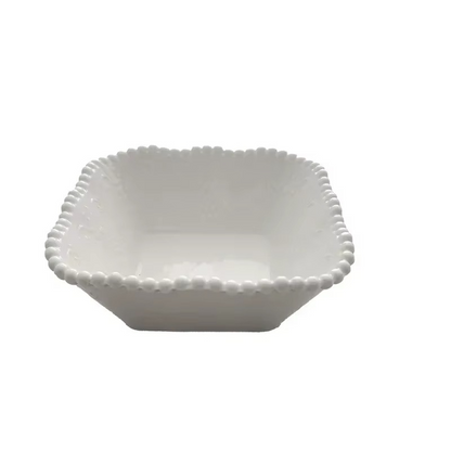 Classic White Ceramic Dinner Plate Set - Hehif