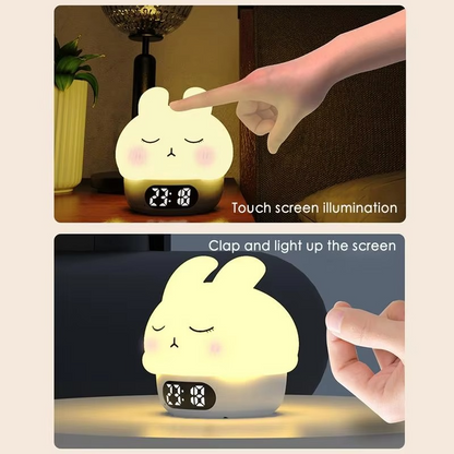 Cute Kids Digital Clock with Sleep Timer and Nightlight