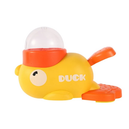 Fun Yellow Rubber Duck Dog Puzzle Toy