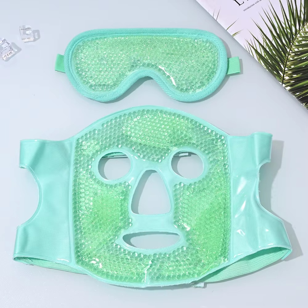 Heated and Cooling Gel Face Mask with Eye Mask