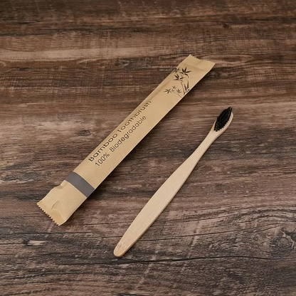 Natural Bamboo Toothbrushes 10 Pack Soft Bristle