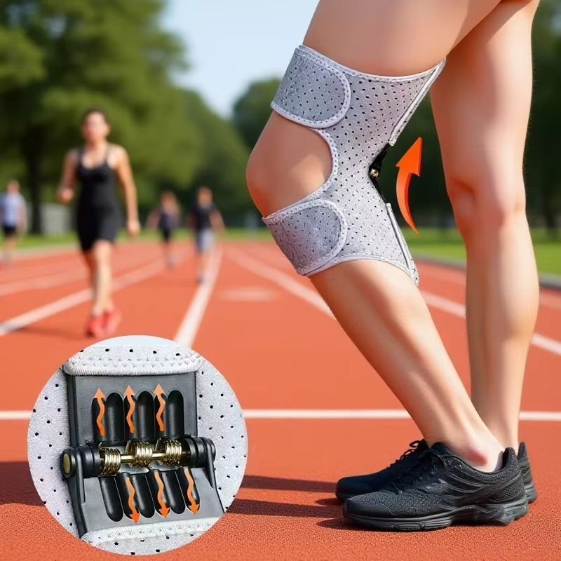 Flexible Knee Support Wrap with Enhanced Stability Springs