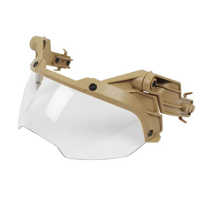 Durable Military Helmet with Clear Vision Goggles