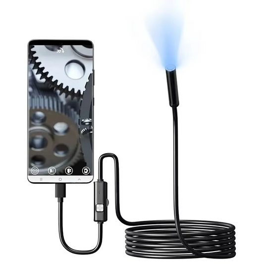 Flexible HD Inspection Camera with 6 LED Lights - Hehif