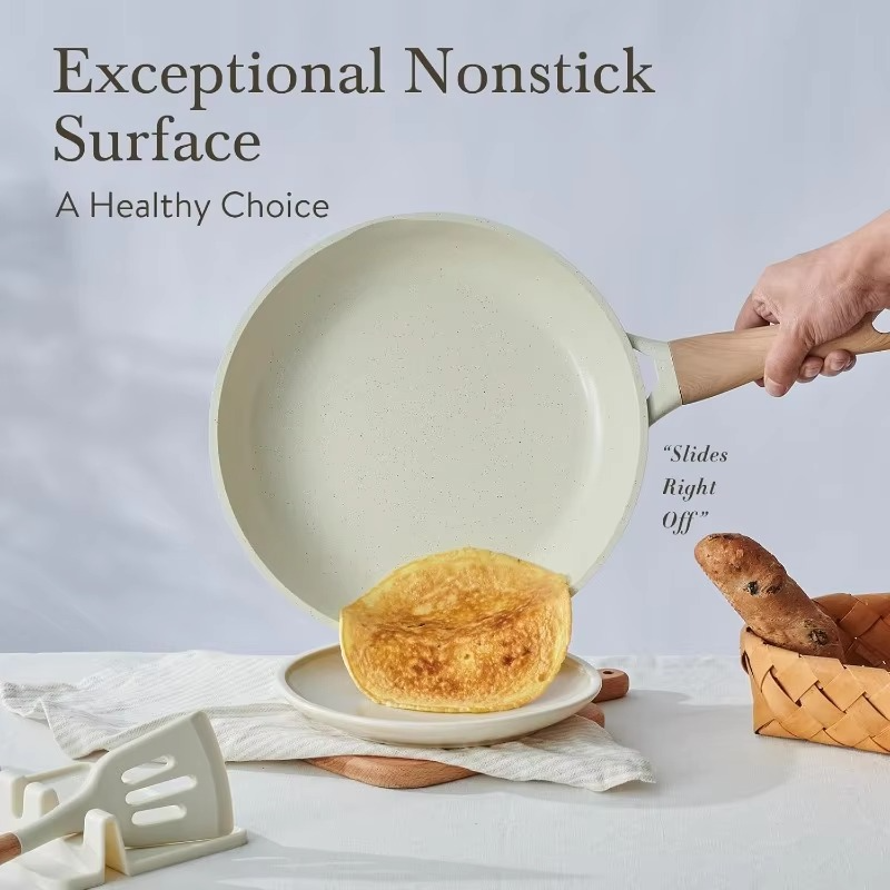 Ultimate 22-Piece Nonstick Ceramic Cookware Set in White