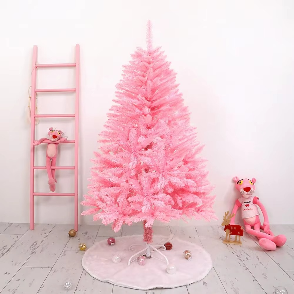 Red Artificial Christmas Tree Decor for Home Display