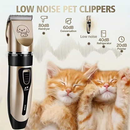 Wireless Pet Grooming Kit for Dogs and Cats Clippers