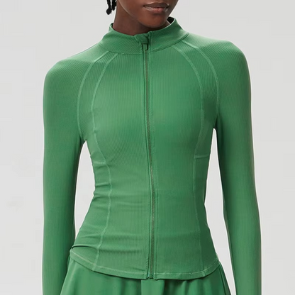 Women's Breathable Athletic Jacket with Long Sleeves
