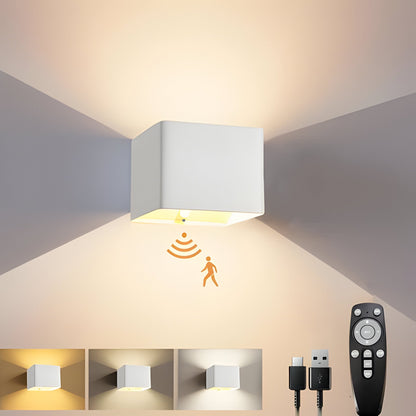 Motion Activated LED Wall Lamp with Rechargeable Battery
