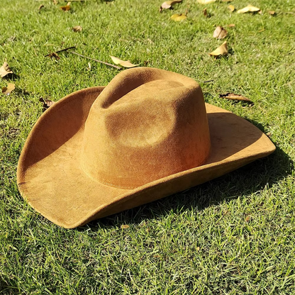 Vintage Leather Cowboy Hat for Men and Women