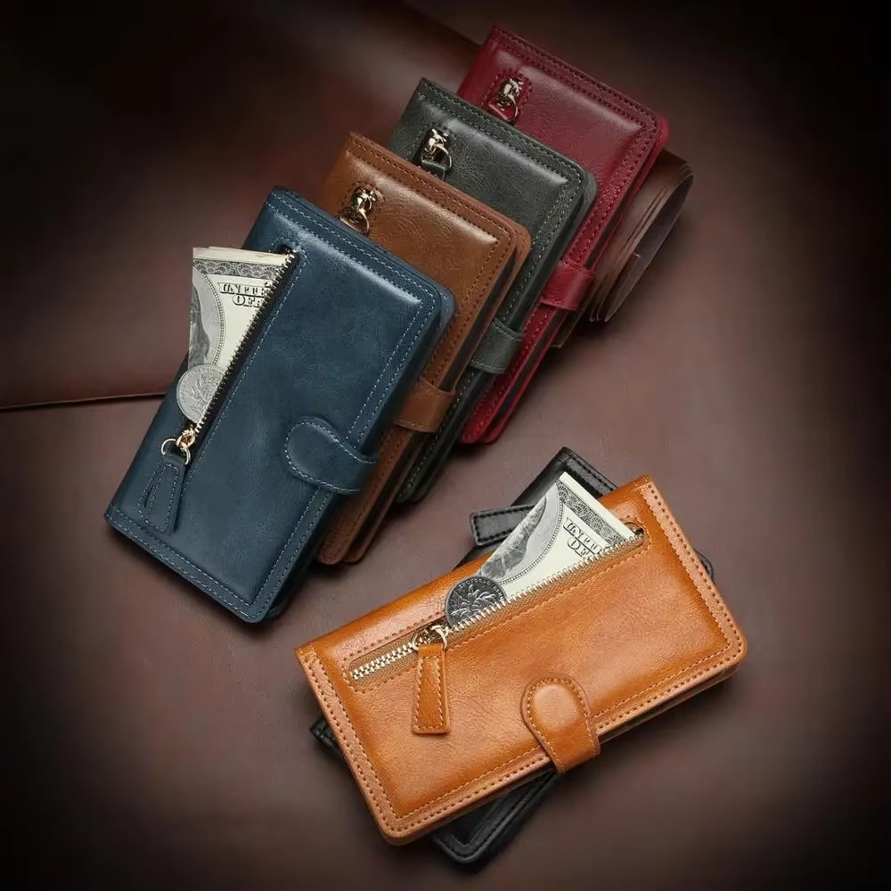 Luxury Phone Flip Wallet Case with Stand