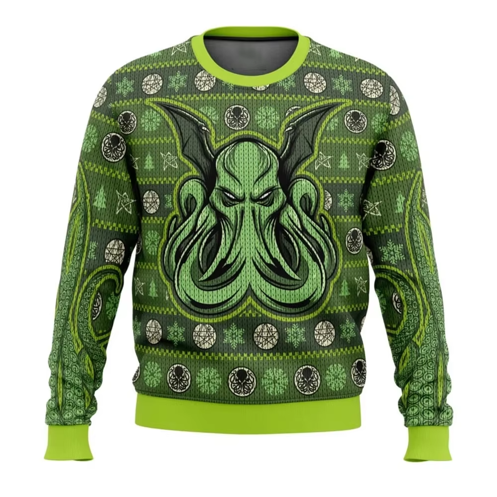 Funny Holiday Graphic Sweater for Men