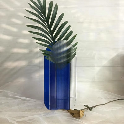 Stylish Glass Floral Vase for Living Room Decor