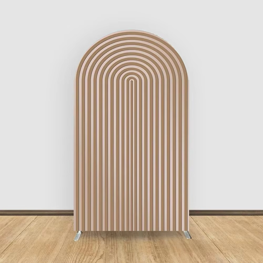 Colorful Stripe Photo Booth Backdrop Curtain