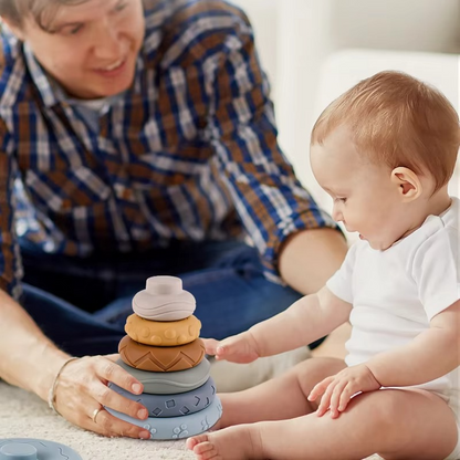 Soft Baby Stacking Blocks Teething Toy Set