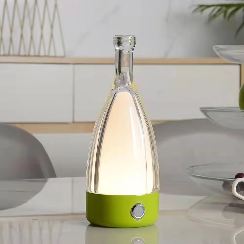 Wireless Wine Bottle Table Lamp with Bluetooth Speaker