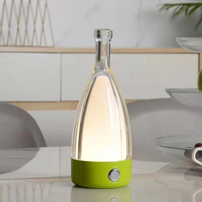 Wireless Wine Bottle Table Lamp with Bluetooth Speaker