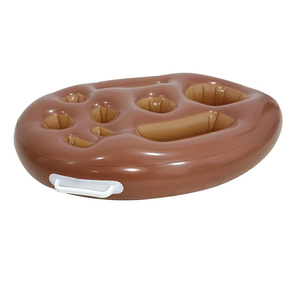 Floating Pool Bar with Cup Holders and Tray