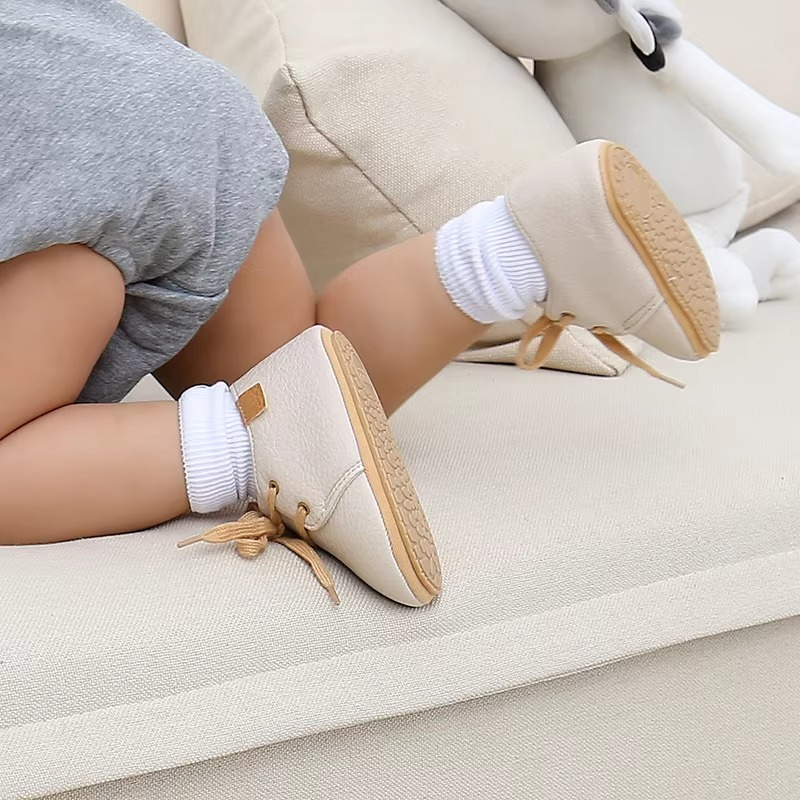Classic Baby Athletic Boot with Flexible Rubber Outsole