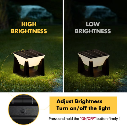 Bright Solar Powered LED Garden Lamp