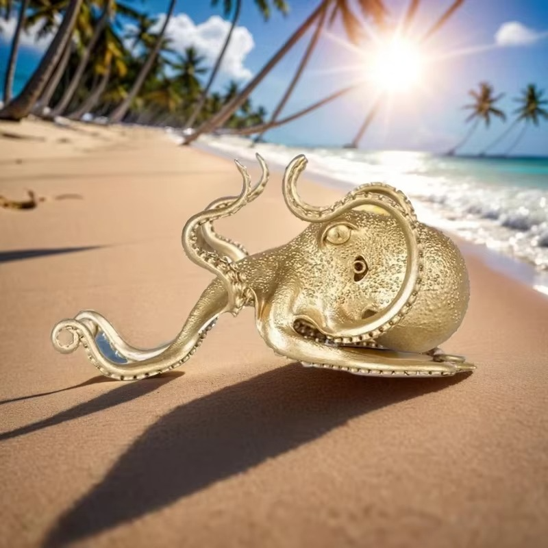 Practical Metal Octopus Desk Holder & Phone Stand