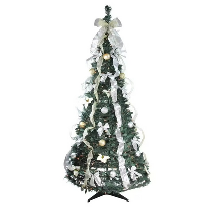 Easy Set Up Collapsible Artificial Christmas Tree - Hehif