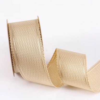 Curly Edge Satin Ribbon for Hair and Crafts
