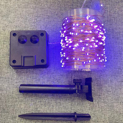 Bright Outdoor Solar Powered Garden Lights - Copper