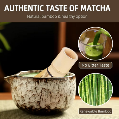 Traditional Green Tea Ceremony Set with Accessories